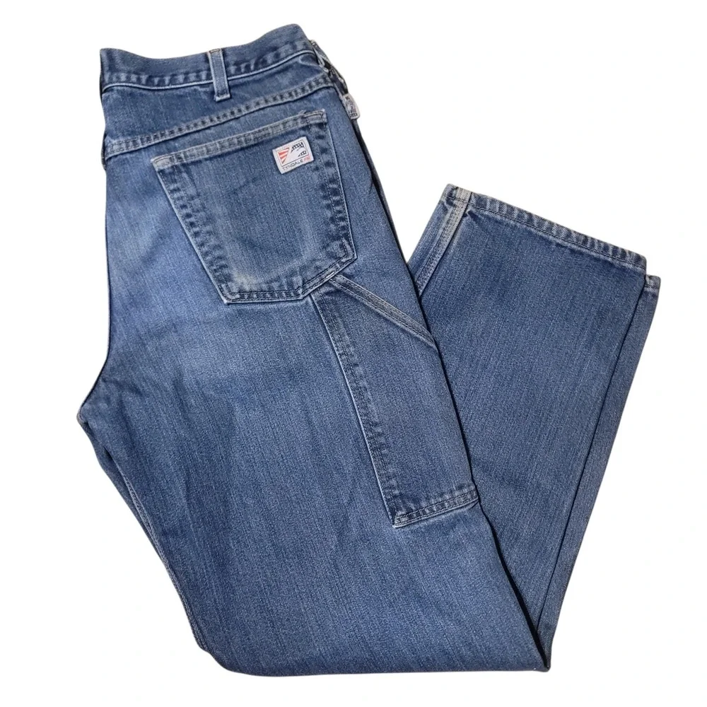 Tyndale FRMC Carpenter Jeans 35x34 Blue Flame Resistant Arc Rated Made in‎ USA
